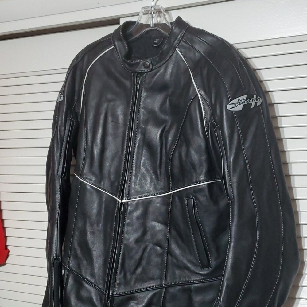 Joe Rocket Woman Motorcycle Bk Leather Jacket XL